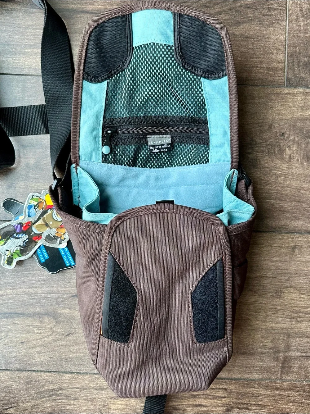 Crumpler 3 Million Dollar Home Camera Bag Brown Orange Sling Messenger Crossbody